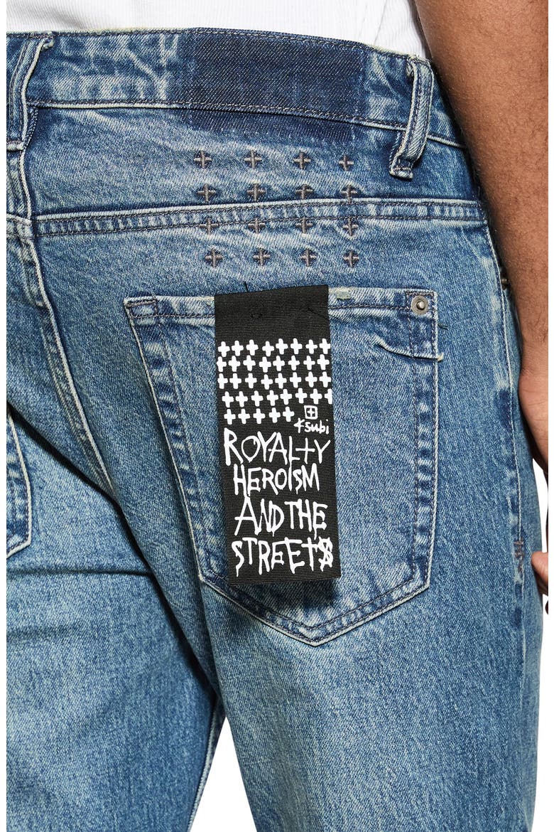 Van Winkle Skinny Fit Jeans, Alternate, color, DENIM