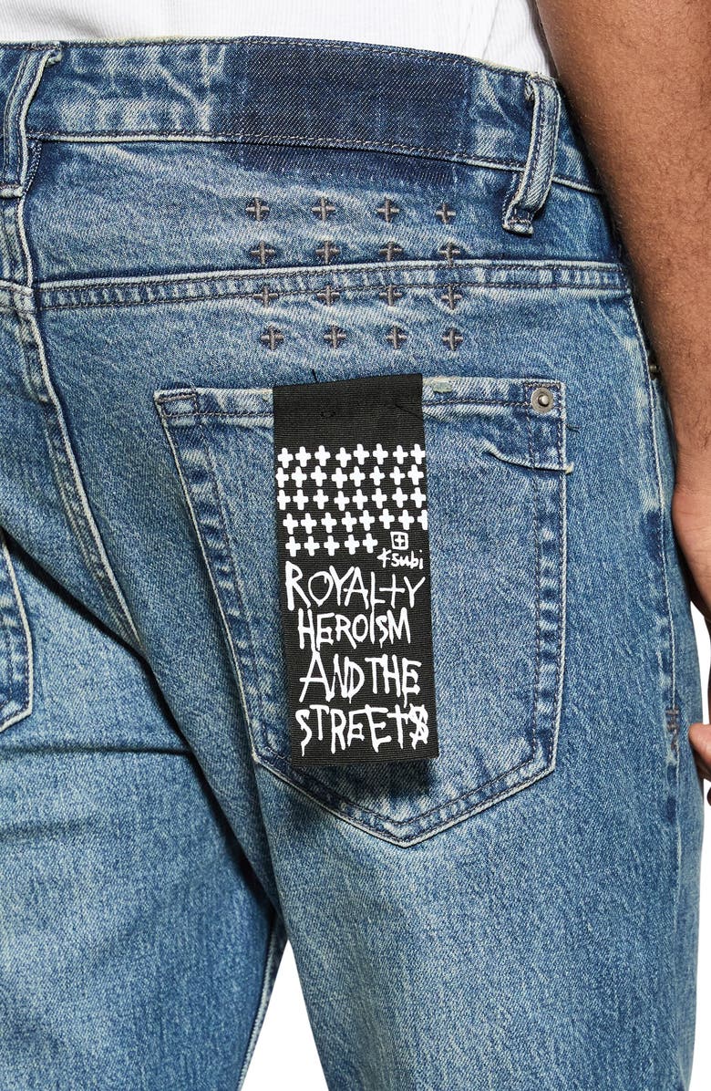 Ksubi Van Winkle Skinny Fit Jeans, Alternate, color, Denim