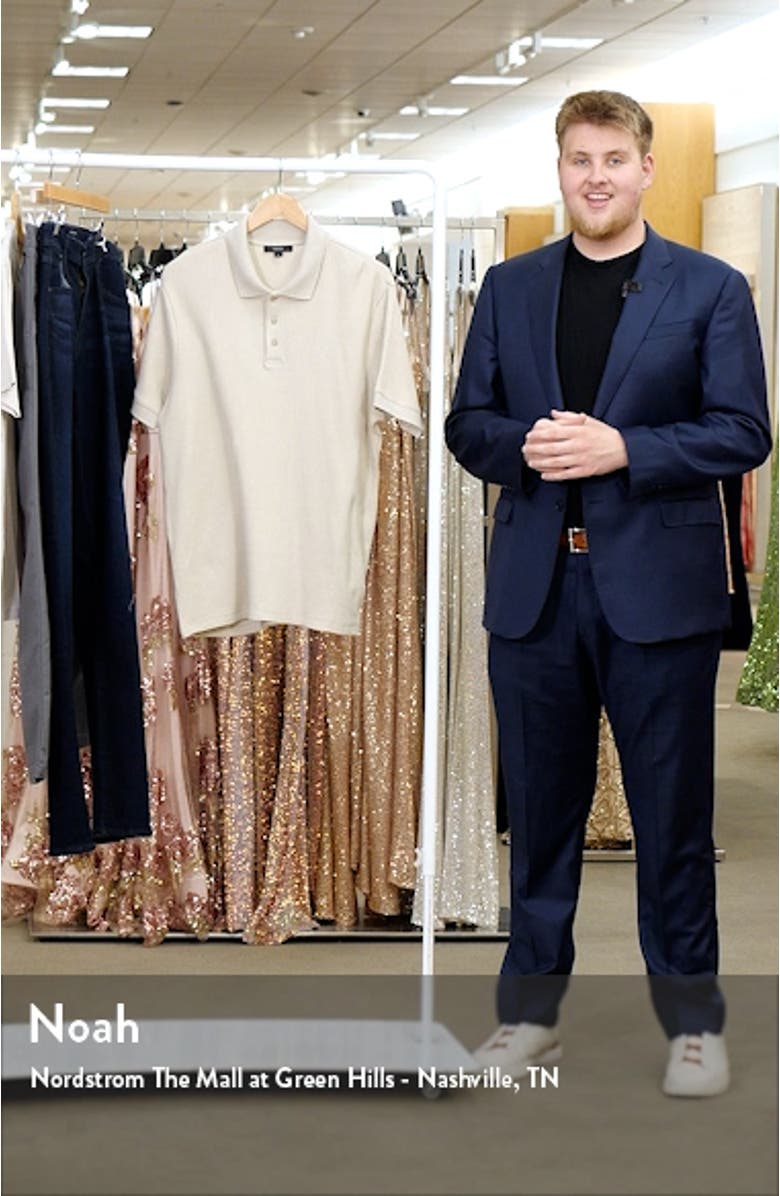 Textured Stretch Cotton Polo, sales video thumbnail