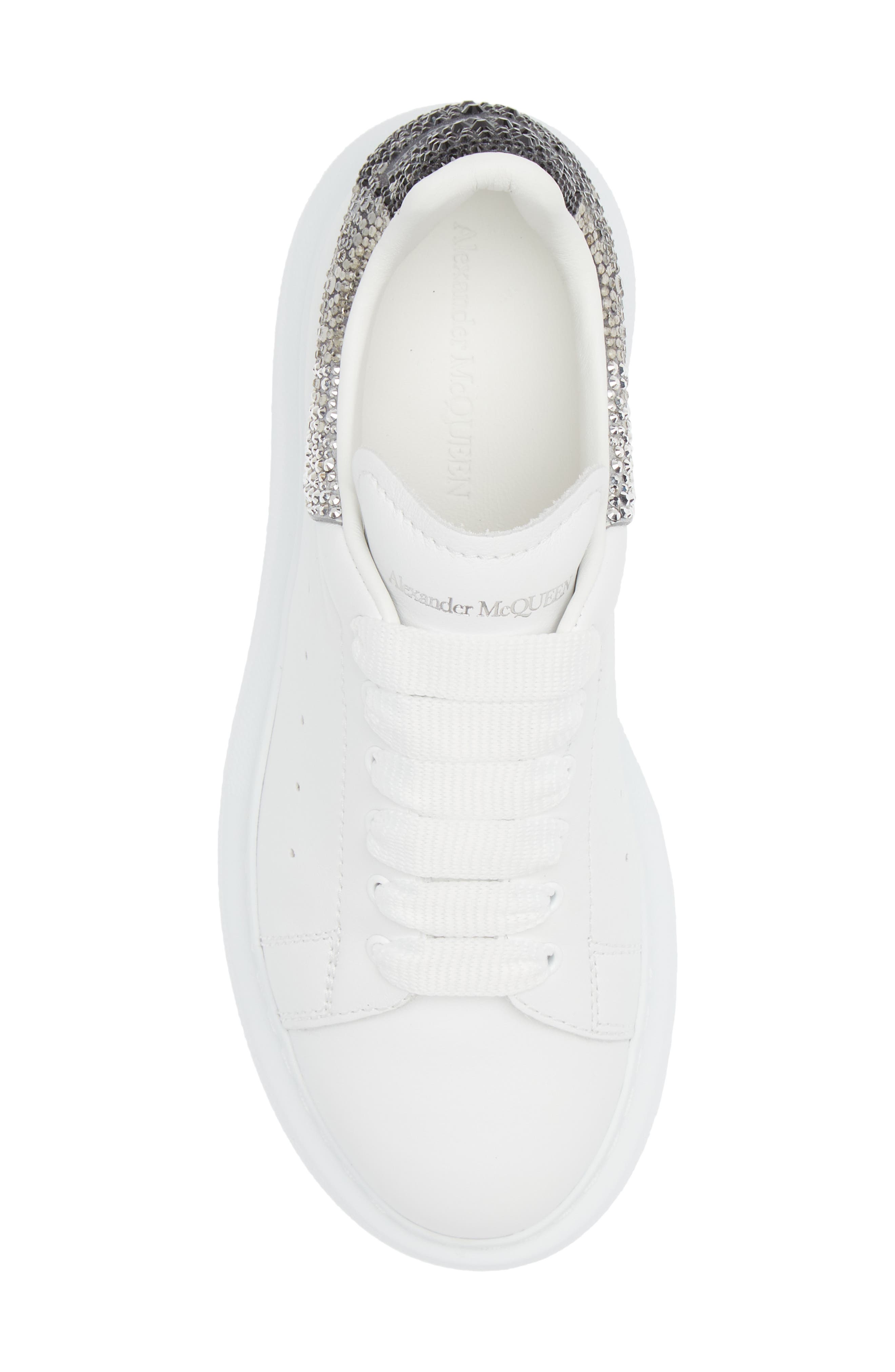 McQueen Alexander McQueen Oversize Crystal Embellished Sneaker, Alternate, color, 