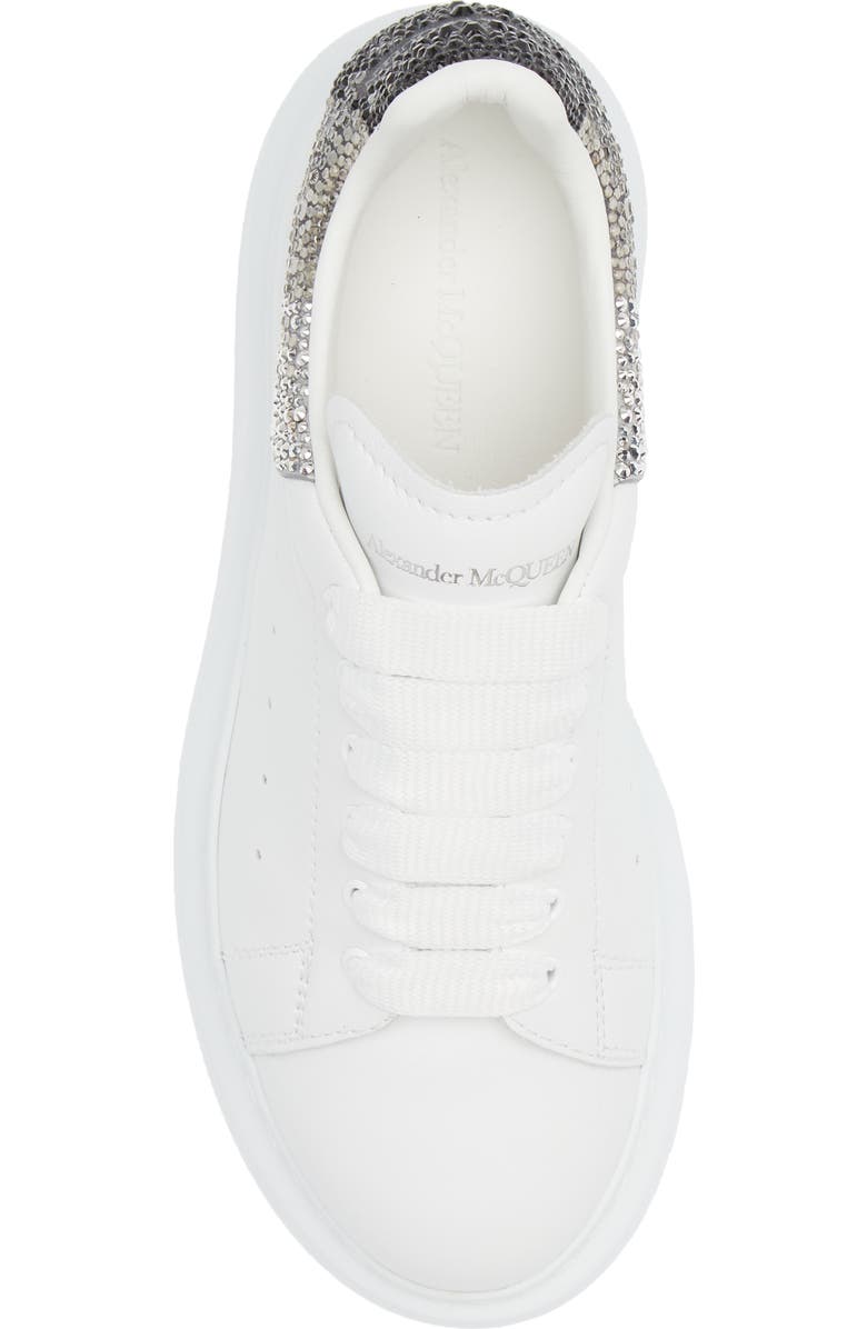 McQueen Alexander McQueen Oversize Crystal Embellished Sneaker, Alternate, color,