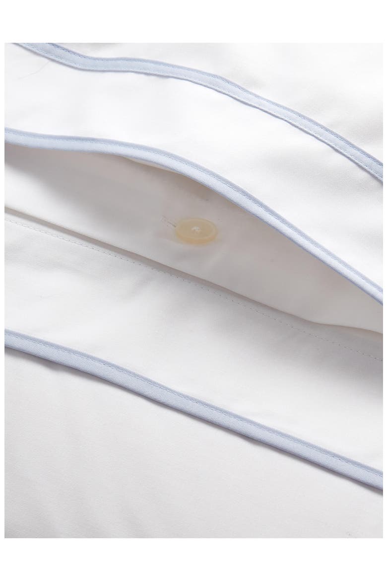 Spencer Border Sateen Duvet Cover, Alternate, color, BLUE CORNFLOWER