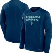 FANATICS Men's Fanatics Navy Seattle Kraken Authentic Pro Rink Tech Long Sleeve T-Shirt