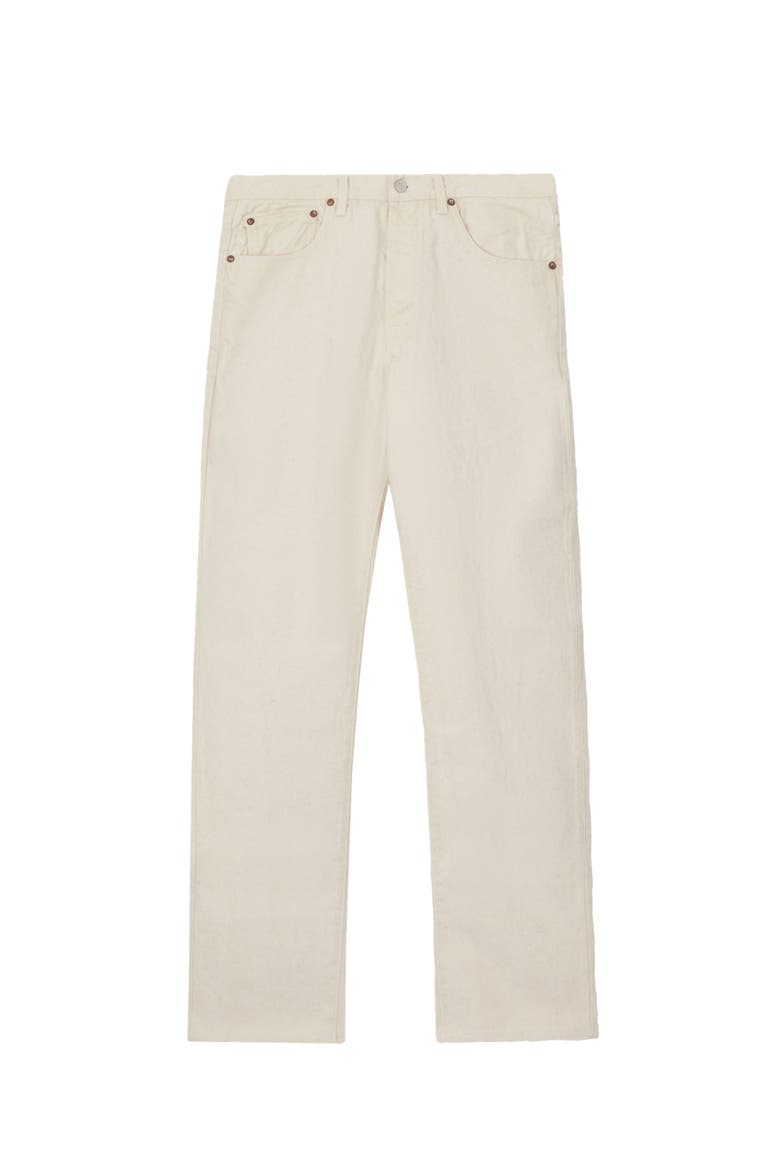 Barney Loose Fit Denim, Main, color, OFF WHITE