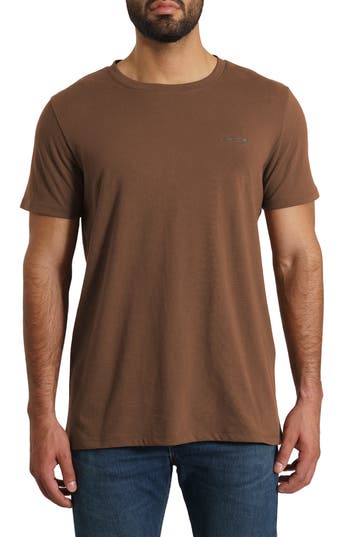 Jared Lang Solid T-shirt In Brown