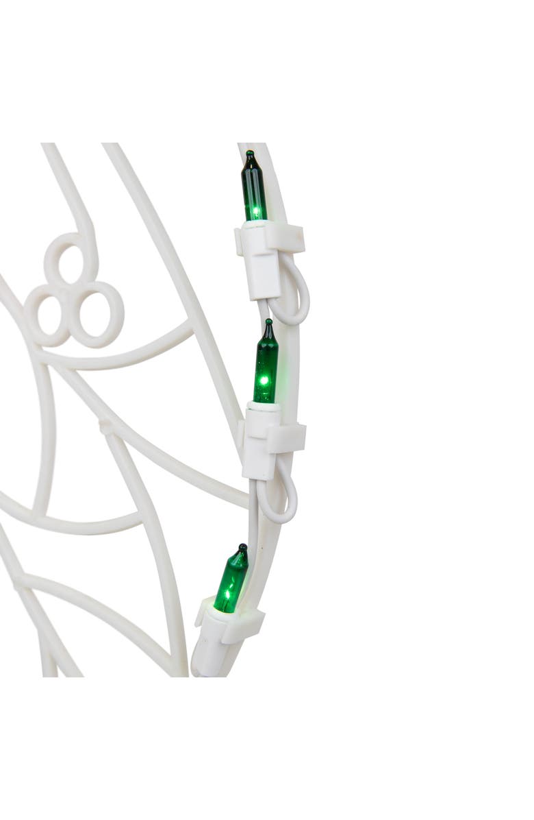 Northlight Lighted Wreath Window Silhouette Christmas Decoration - 16", Alternate, color, 