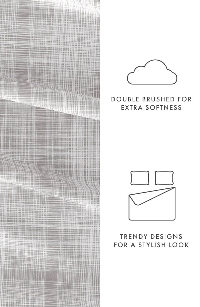 HOMESPUN HOME SPUN Premium Ultra Soft Thatch 4-Piece Bed Sheet Set, Alternate, color, Gray