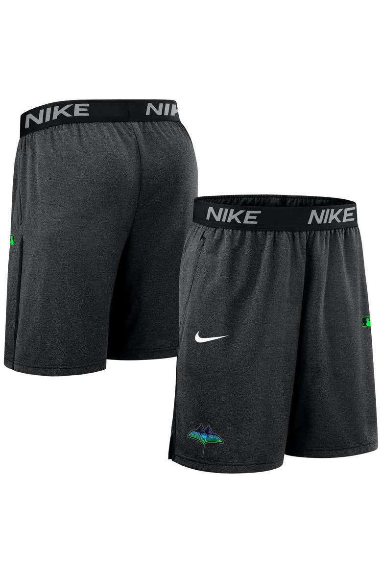 Men's Nike  Black Tampa Bay Rays Authentic Collection City Connect Performance Knit Shorts, Main, color, Black