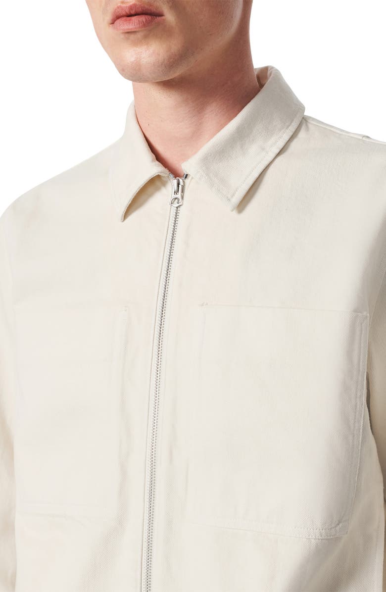 rag & bone Simon Denim Garage Jacket, Alternate, color, Ecru