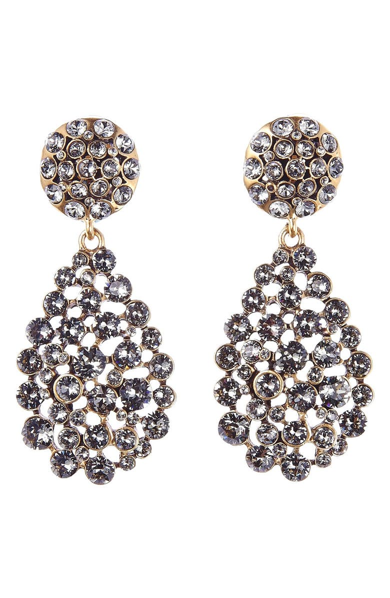 Oscar de la Renta Teardrop Earrings, Main, color, 
