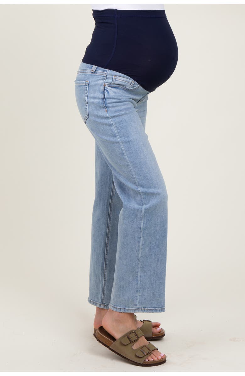 PinkBlush Straight Leg Ankle Maternity Jeans, Alternate, color, Blue