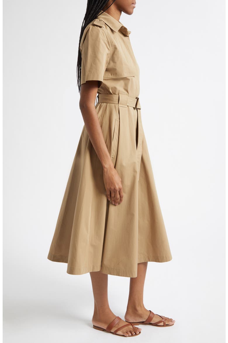 Tanya Belted Cotton Poplin Midi Shirtdress, Alternate, color, PUDDLE