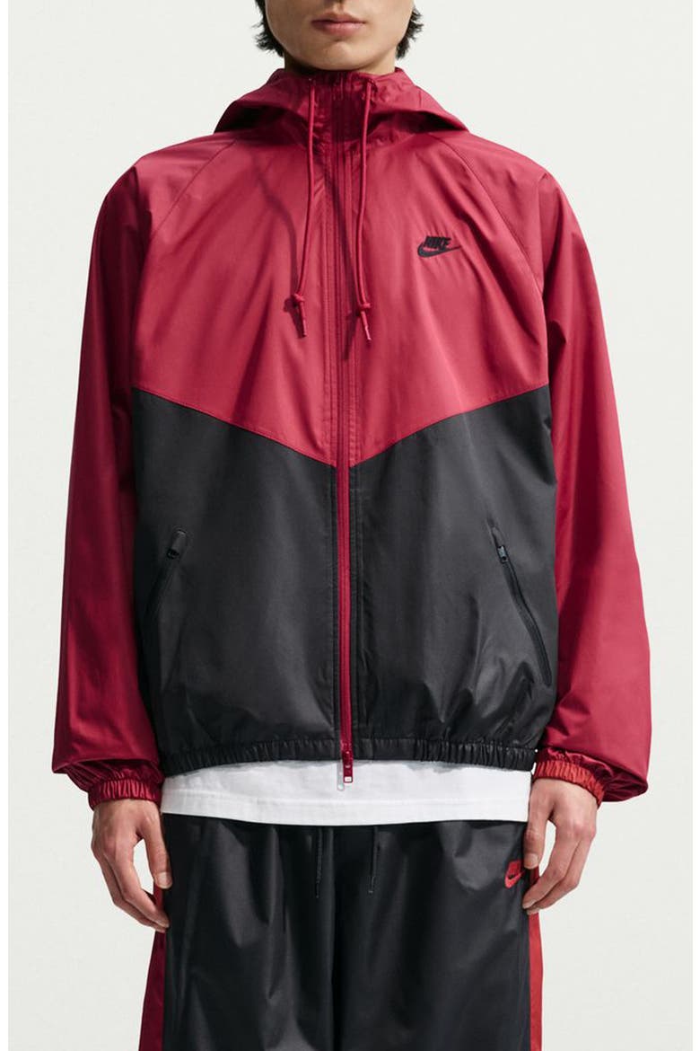 Windrunner Hooded Lined Jacket, Main, color, TEAM CRIMSON/ BLACK/ BLACK