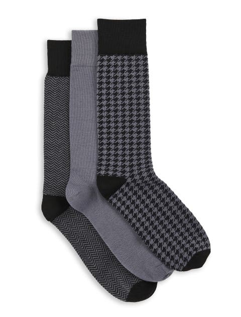 Big 
Tall 3-Pk Classic Printed Socks