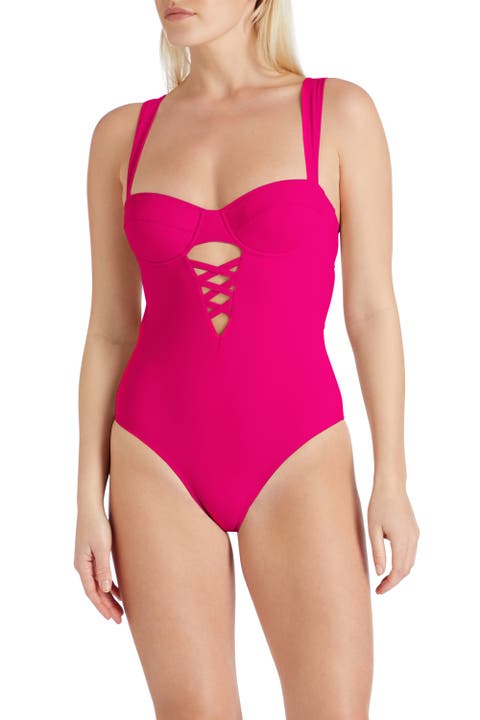 Paris Underwire Cut-out lace detail One-Piece Swimsuit