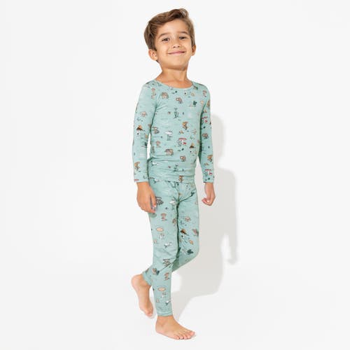Bellabu Bear Kids' Seed Lifecycle Set Of 2 Piece Pajamas In Seed Lifecycle