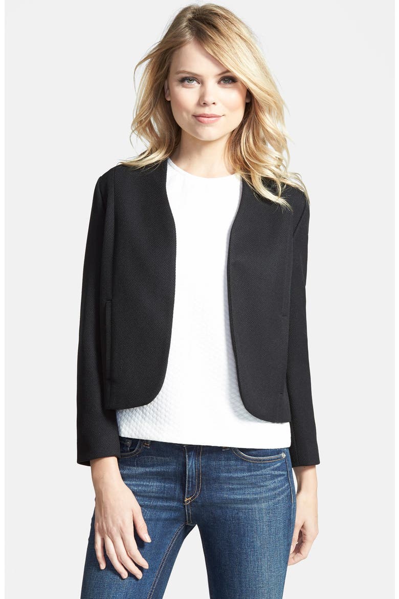 Textured Shell Jacket, Main, color, BLACK