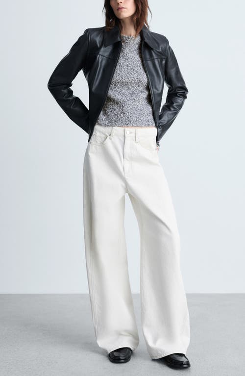 Mango Bouclé Sweater In Medium Heather Grey