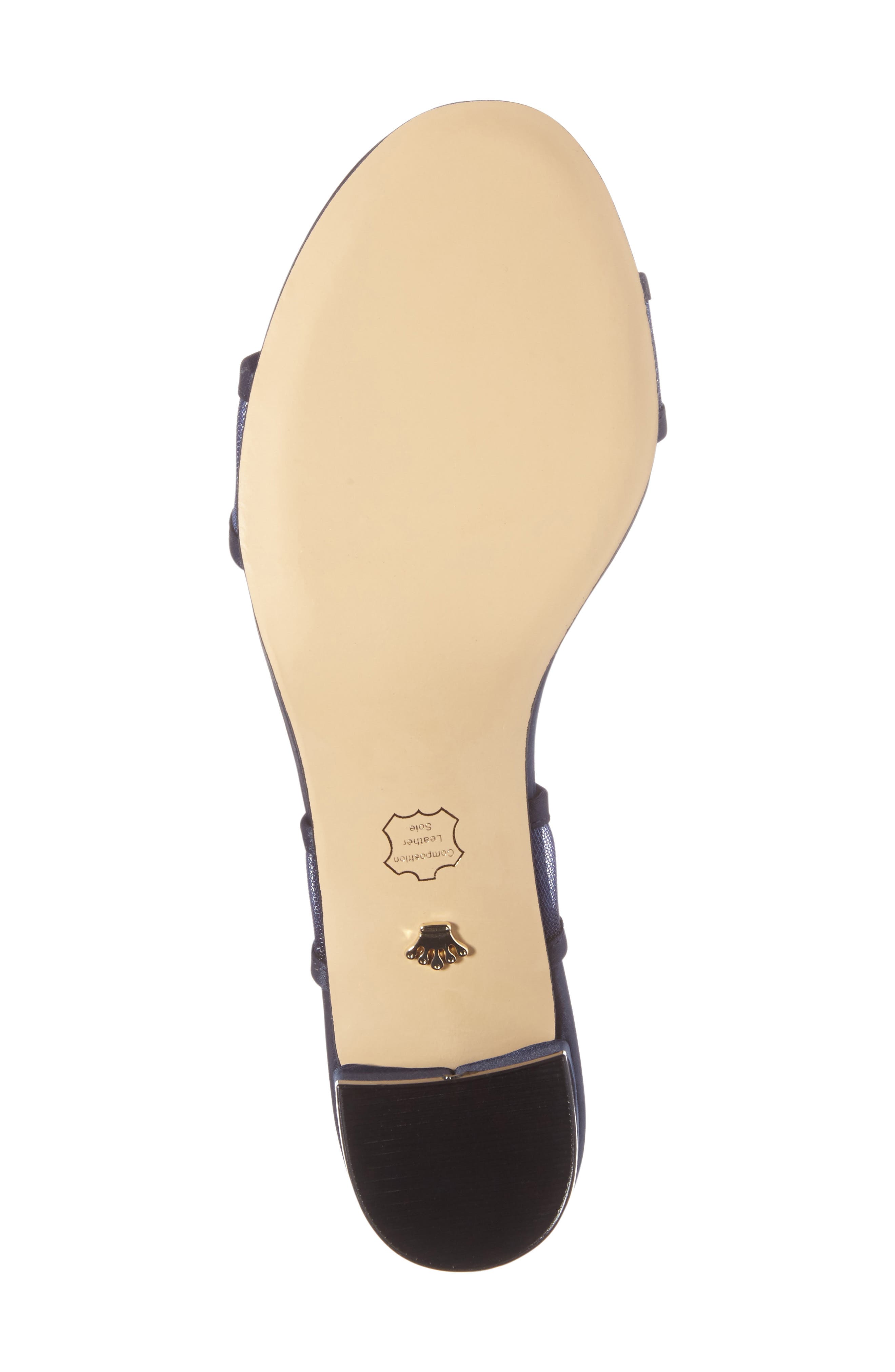 Ganice Mesh Strap Sandal, Alternate, color, NEW NAVY SATIN
