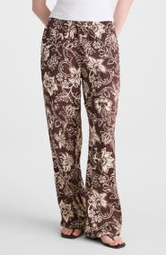 Madewell Linen Blend Pull-On Pants