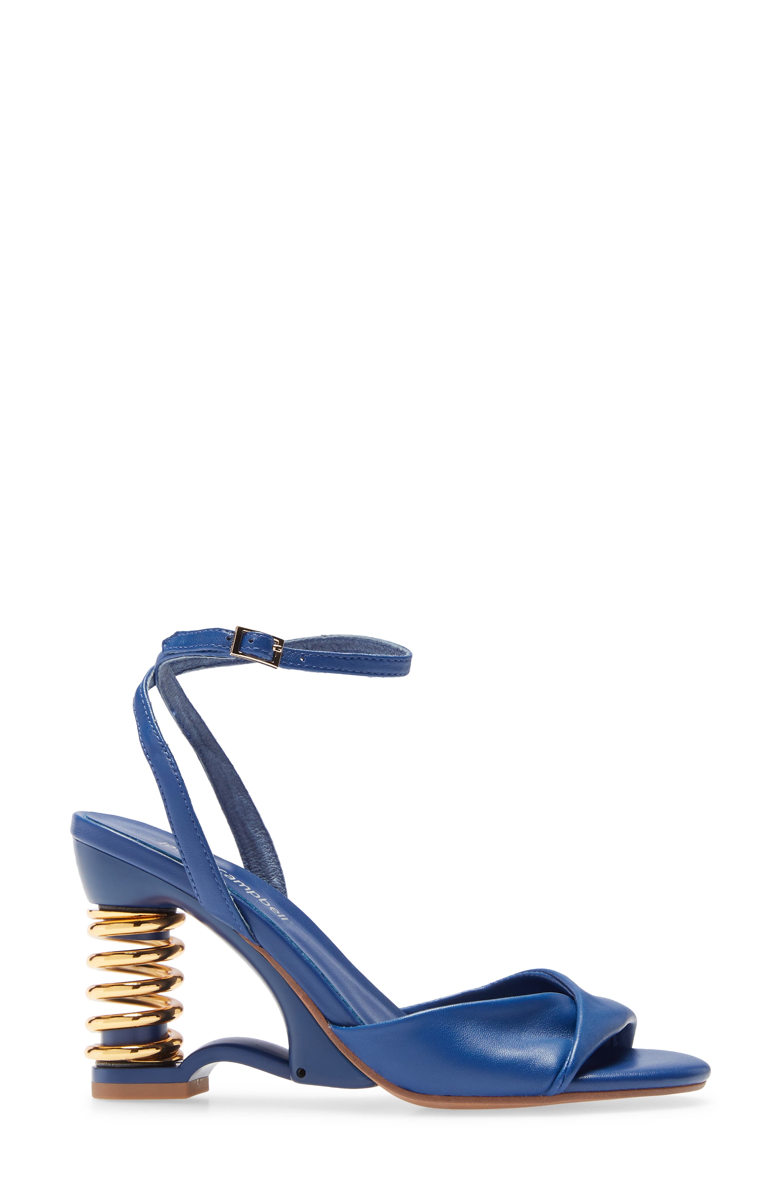 Sprung Spring Heel Sandal, Alternate, color, BLUE / GOLD