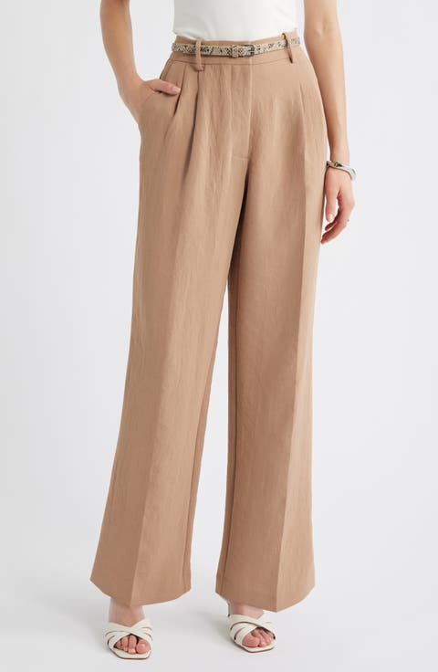 Women's Brown Straight-Leg Pants | Nordstrom