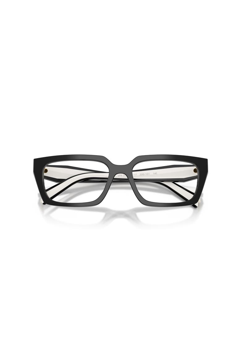 53mm Rectangle optical glasses, Alternate, color, Black