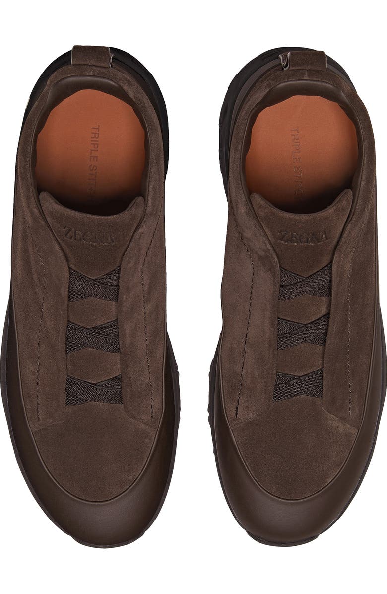 ZEGNA Triple Stitch<sup>™</sup> Monte Sneaker, Alternate, color, Dark Brown