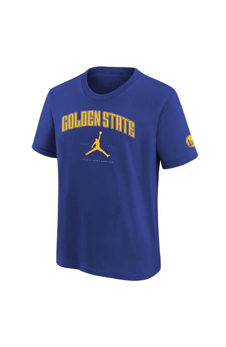 Jordan Brand Youth Jordan Brand Royal Golden State Warriors Essential Cities T-Shirt, Alternate, color, Royal