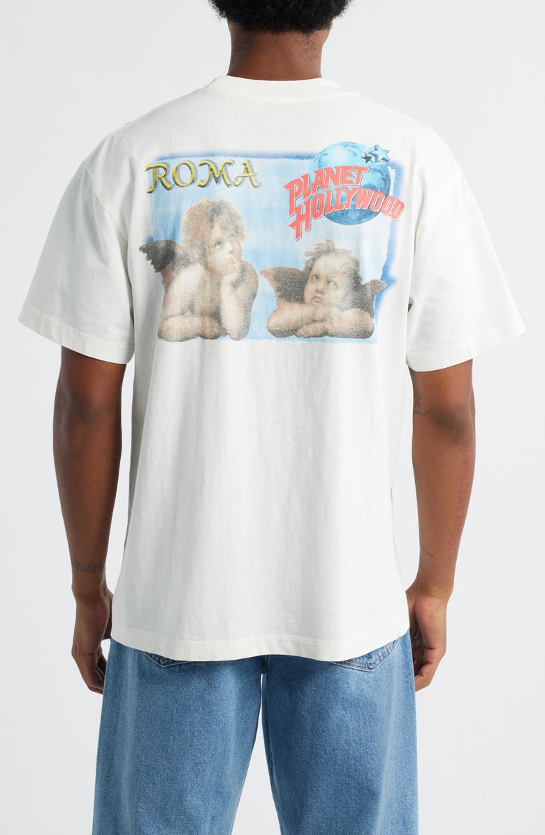 ID Supply Co Planet Hollywood Twin Cherub Cotton Graphic T-Shirt, Alternate, color, White