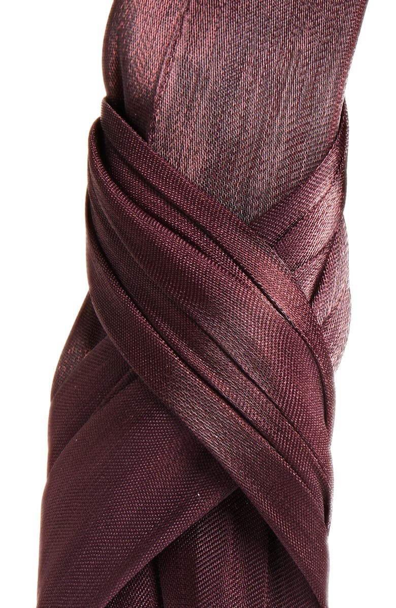 Tasha Satin Wrap Headband, Alternate, color, Brown