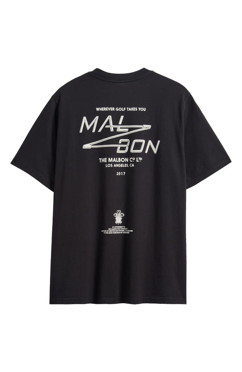Malbon Golf Bermuda Sport Utility Graphic T-Shirt, Alternate, color, Black