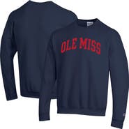 Champion Men's Champion Navy Ole Miss Rebels Basic Arch Fleece Pullover Sweatshirt