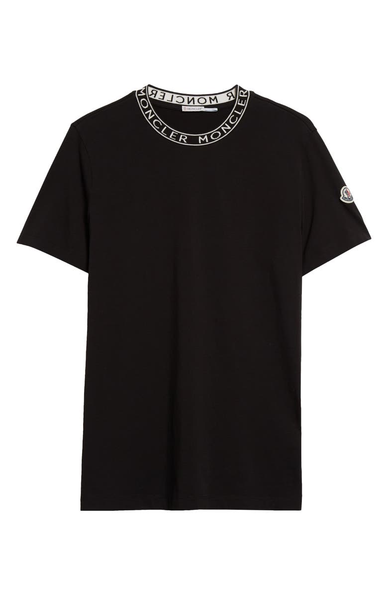 Moncler Logo Jacquard Crewneck T-Shirt, Alternate, color, 