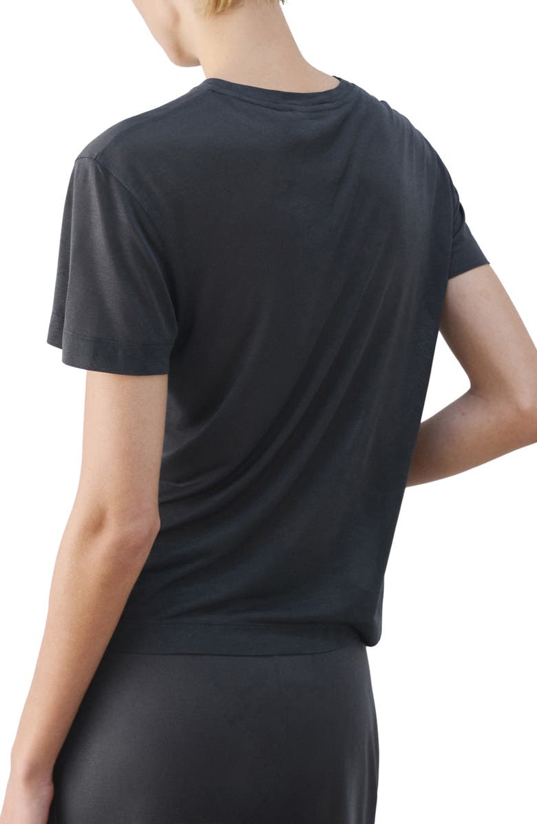 MANGO Modal Pajama T-Shirt, Alternate, color, Charcoal