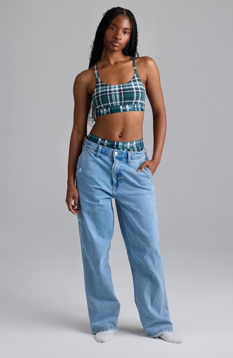 Woxer Bold Ultrasoft Boyshorts, Alternate, color, Balsam Plaid