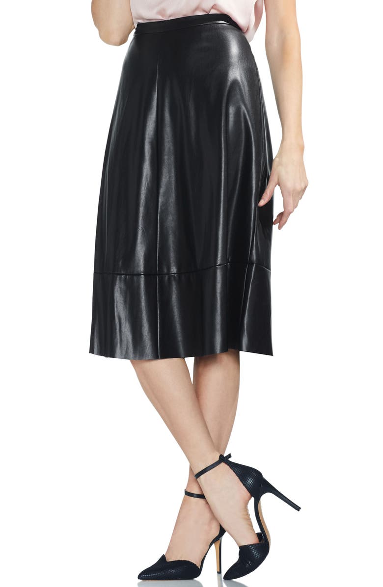 Vince Camuto Faux Leather Skirt, Main, color, 