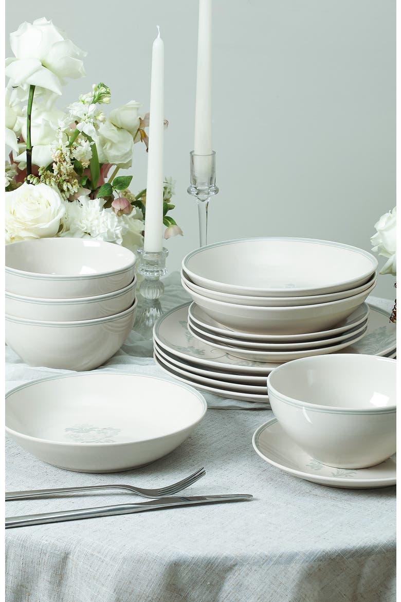 Opal Stoneware 16-Piece Dinnerware Set, Alternate, color, Grey