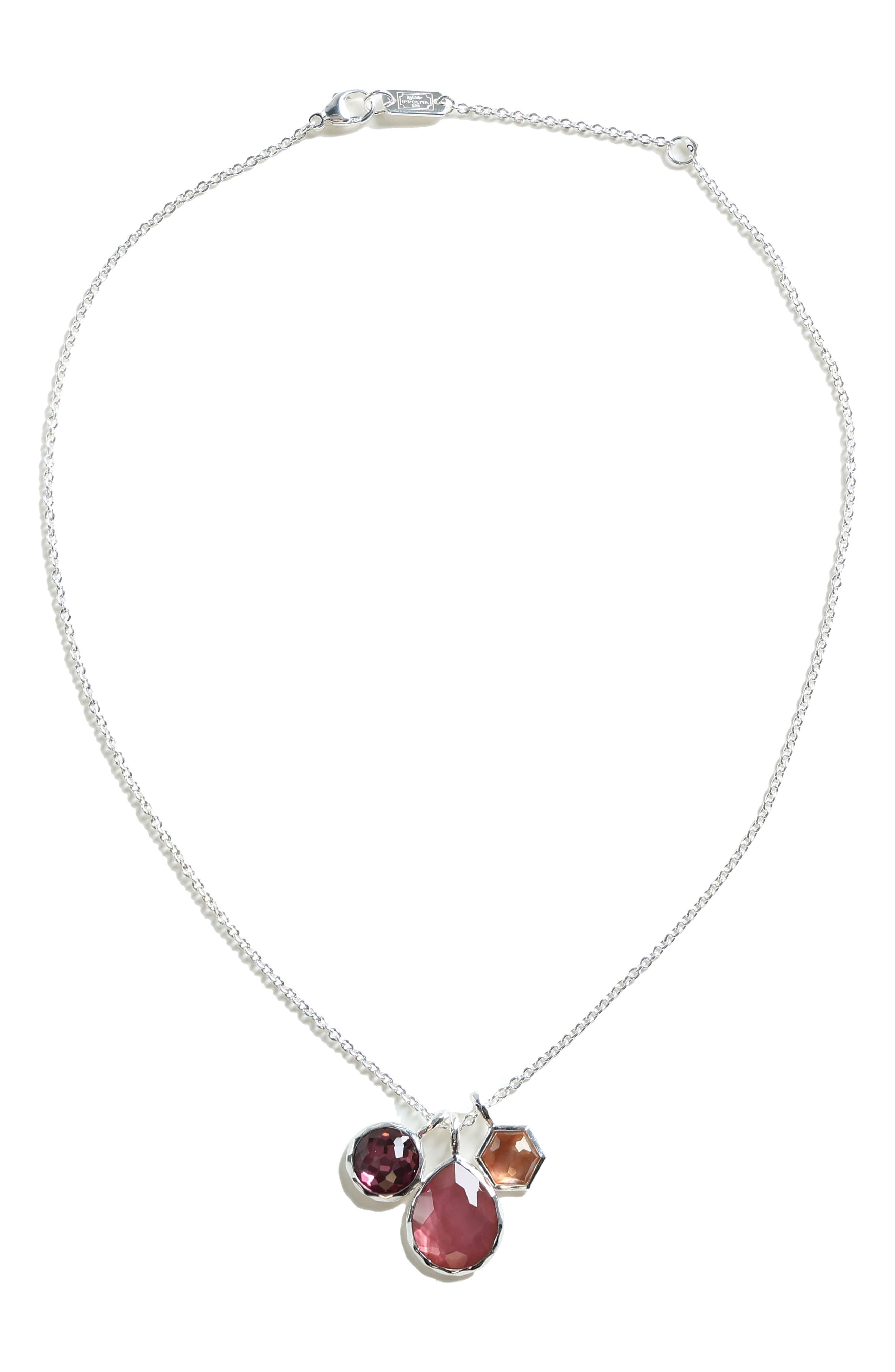 Wonderland 3-Stone Charm Necklace
