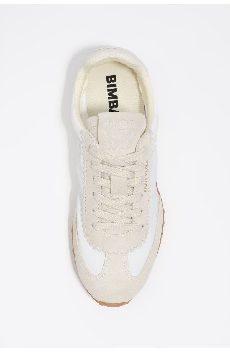 Bimba y Lola Suede Nylon 13 29 Sneaker, Alternate, color, Off White
