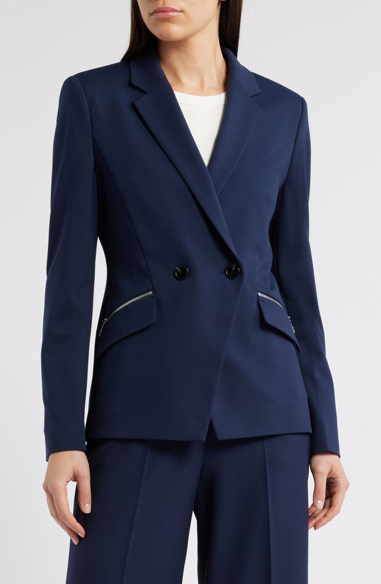 BOSS Jatawa Asymmetric Double Breasted Blazer, Main, color,