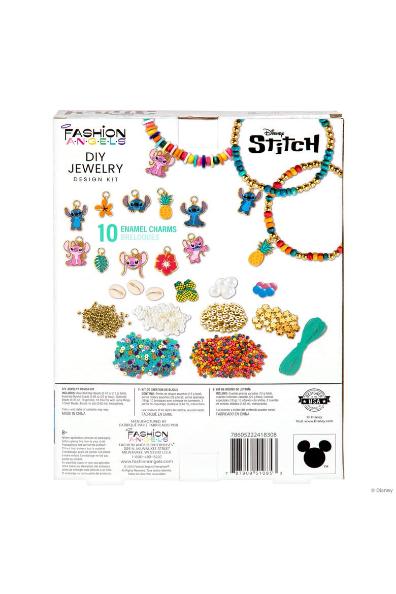 Disney Stitch Diy Jewelry Design Kit, Craft & Make 10 Bracelets, Alternate, color, Multicolored