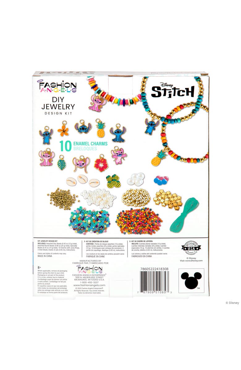 Fashion Angels Disney Stitch Diy Jewelry Design Kit, Craft & Make 10 Bracelets, Alternate, color, Multicolored