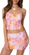 EDIKTED Stassi Floral Crop Top