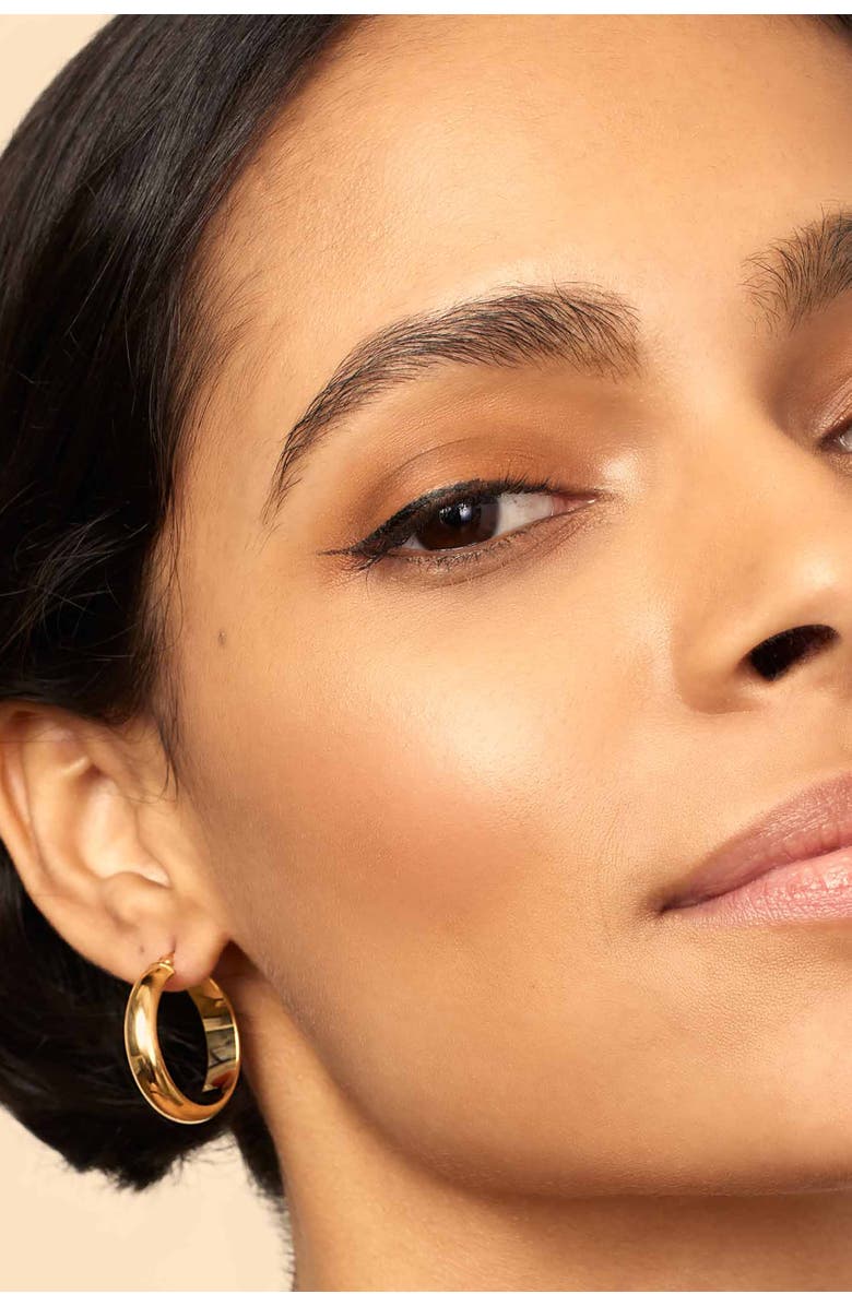 Oradina 14K Yellow Gold High Society Large Hoops, Alternate, color, Yellow Gold