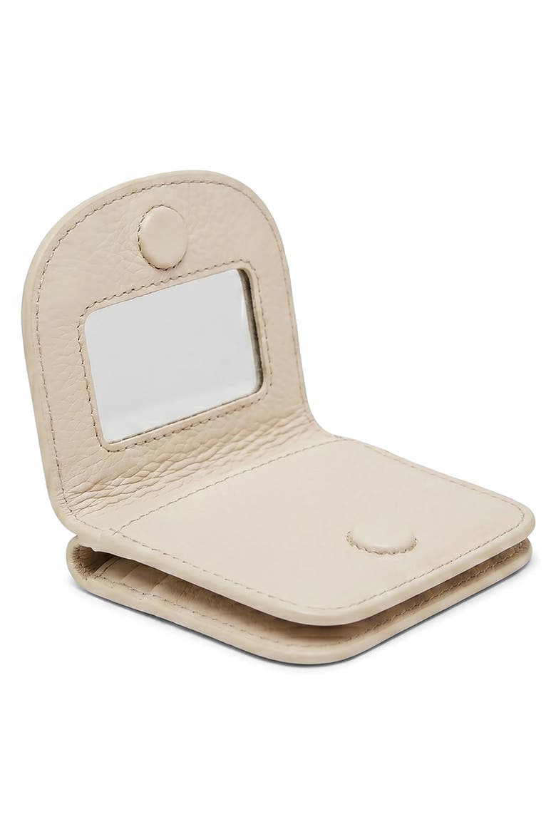 Pucker Up Leather Wallet, Alternate, color, LIMESTONE