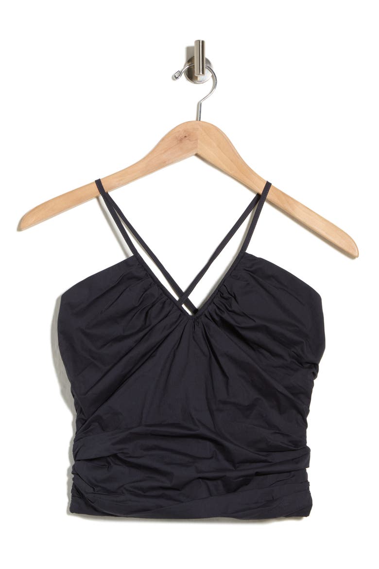 Lake Ruched Cotton Camisole, Main, color, MIDNIGHT