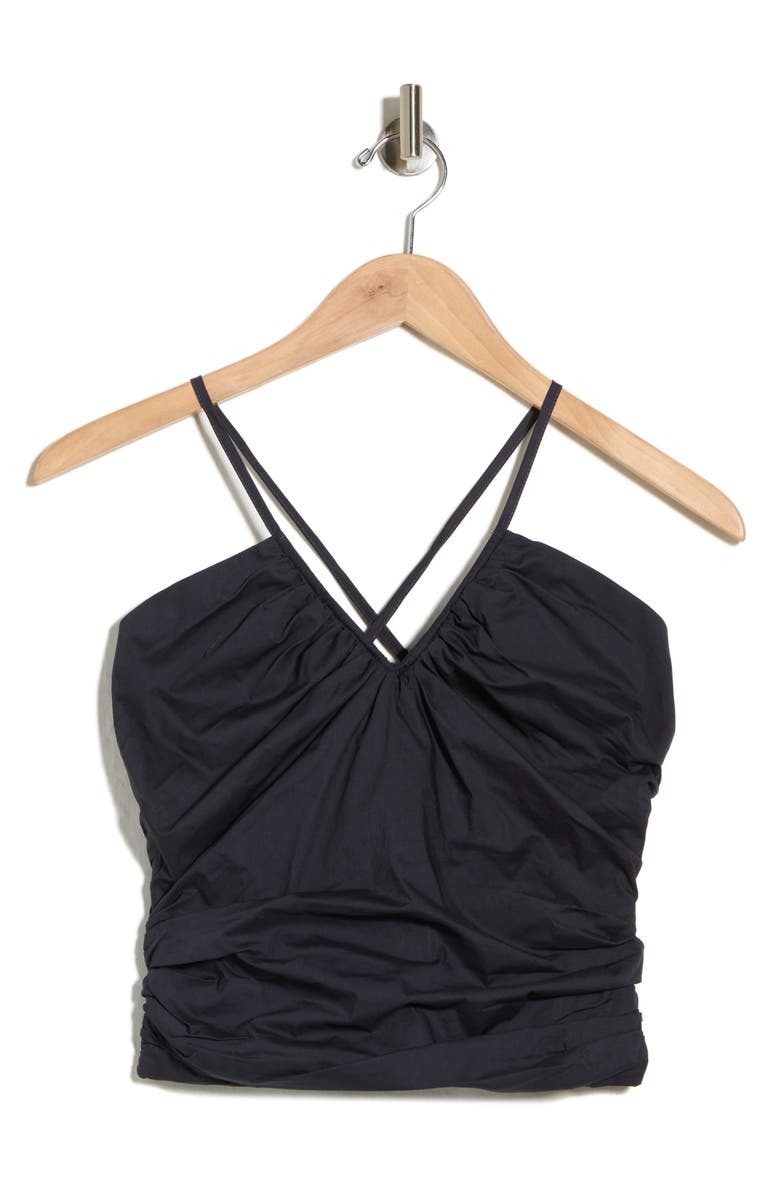 Young, Fabulous & Broke Lake Ruched Cotton Camisole, Main, color, 