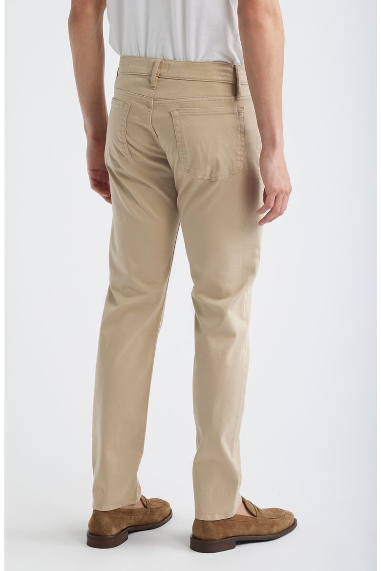 L'Homme Slim Fit Five-Pocket Twill Pants, Alternate, color, WASHED BEIGE