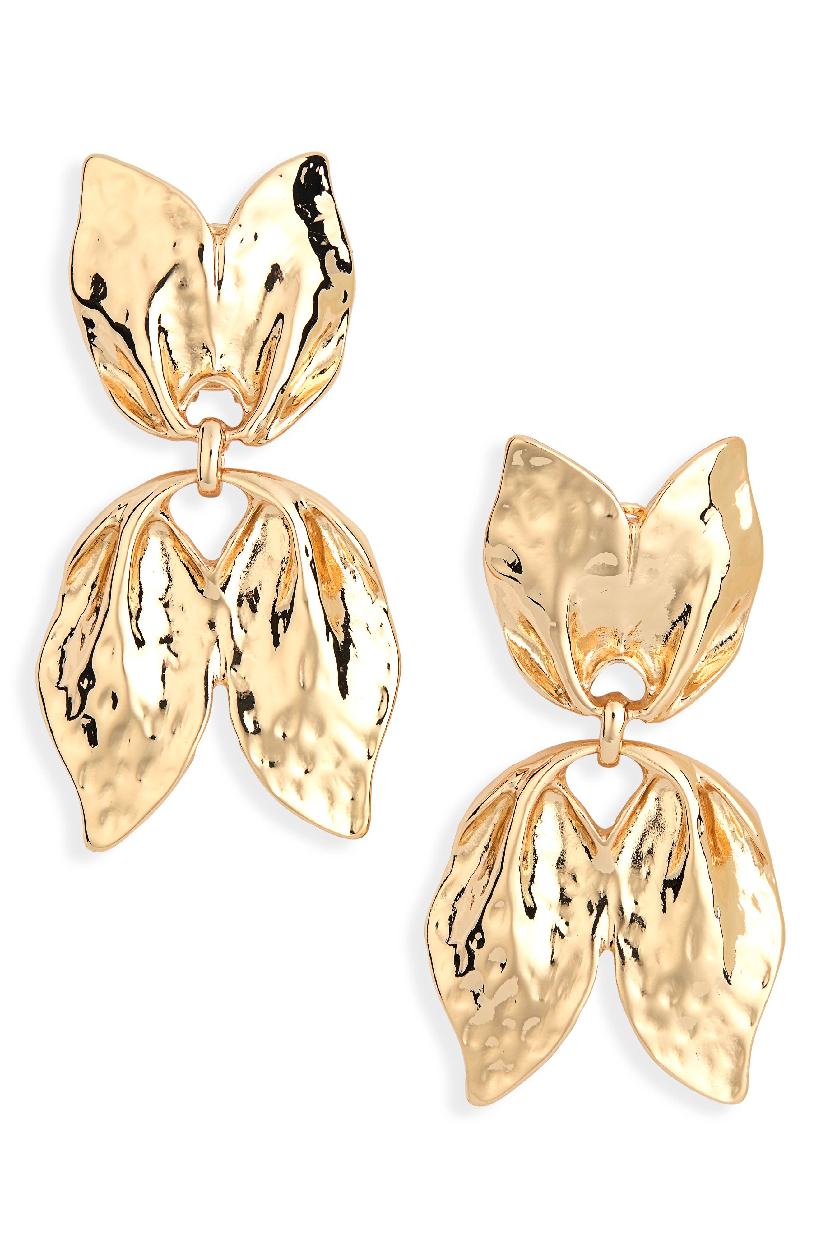 NORDSTROM RACK Leafy Statement Drop Earrings